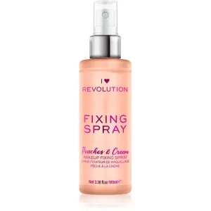 I Heart Revolution Fixing Spray spray fixateur de maquillage avec parfums Peaches & Cream 100 ml