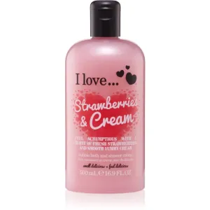 I love... Strawberries & Cream crème bain et douche 500 ml #112922