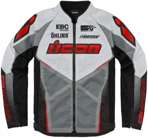 ICON - Motorcycle Gear Hooligan Ultrabolt™ Jacket Red 2XL Blouson textile
