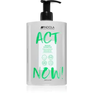 Indola Act Now! Repair shampoing nettoyant et nourrissant pour cheveux 1000 ml