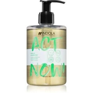 Indola Act Now! Repair shampoing nettoyant et nourrissant pour cheveux 300 ml