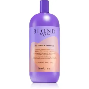 Inebrya BLONDesse No-Orange Shampoo shampoing nourrissant neutralisant les reflets cuivrés 1000 ml