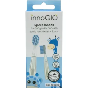 innoGIO GIOGiraffe Spare Heads for Sonic Toothbrush têtes de remplacement pour brosse à dents sonique à piles pour enfant GIOGiraffe Sonic Toothbrush #160109