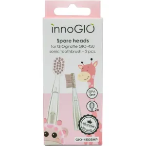 innoGIO GIOGiraffe Spare Heads for Sonic Toothbrush têtes de remplacement pour brosse à dents sonique à piles pour enfant GIOGiraffe Sonic Toothbrush #160108