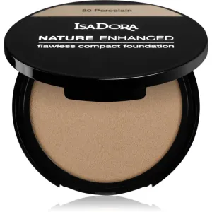IsaDora Nature Enhanced Flawless Compact Foundation fond de teint compact crème teinte 82 Natural Ivory 10 g