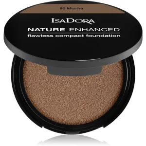 IsaDora Nature Enhanced Flawless Compact Foundation fond de teint compact crème teinte 90 Mocha 10 g