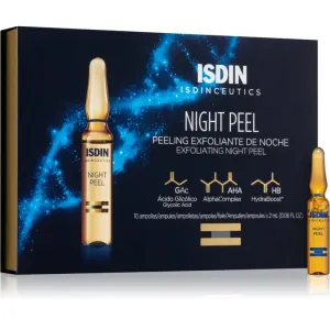 ISDIN Isdinceutics Night Peel sérum peeling exfoliant en ampoules 10x2 ml