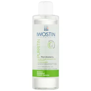 Iwostin Purritin eau micellaire nettoyante pour peaux grasses sujettes à l'acné 215 ml