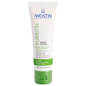 Iwostin Purritin émulsion matifiante pour peaux grasses sujettes à l'acné 40 ml #106548