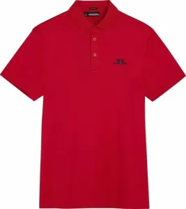 J.Lindeberg Bridge Regular Fit Golf Polo Shirt Barbados Cherry L