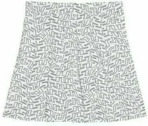 J.Lindeberg Adina Print Golf Skirt White Outline Bridge Swirl XS