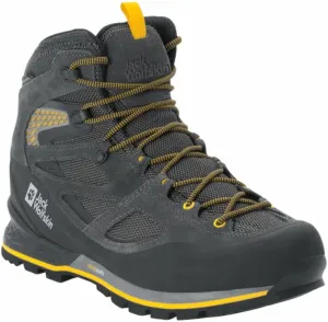 Jack Wolfskin Force Crest Texapore Mid M Black/Burly Yellow XT 39,5 Chaussures outdoor hommes