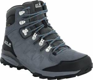 Jack Wolfskin Chaussures outdoor hommes Refugio Texapore Mid Grey/Black 39,5
