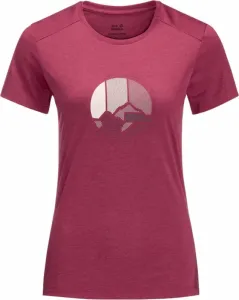 Jack Wolfskin Crosstrail Graphic T W Sangria Red S T-shirt outdoor