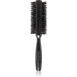 Janeke Black Line Tumbled Wood Hairbrush Ø 55mm brosse ronde cheveux aux fibres de nylon et poils de sanglier