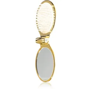 Janeke Gold Line Golden Folding Hair-Brush with Mirror peigne avec miroir 9,5 x 5,5 x 3,5 cm