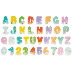 Janod Bath Toy Letters & Numbers jouet de bain 2 y+ 36 pcs