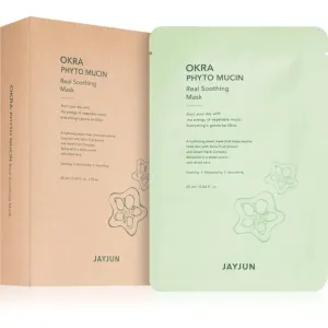 Jayjun Okra Phyto Mucin masque apaisant en tissu 10x25 ml