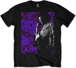 Jimi Hendrix T-shirt Purple Haze Black L