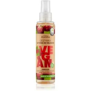 Joanna Vegan Raspberry Vinegar après-shampoing en spray pour des cheveux brillants et doux 150 ml