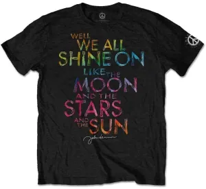 John Lennon T-shirt Shine On Unisex Black 2XL