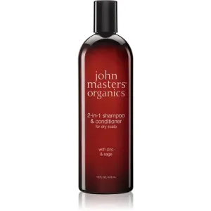 John Masters Organics Scalp 2 in 1 Shampoo with Zinc & Sage shampoing et après-shampoing 2 en 1 473 ml
