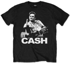 Johnny Cash T-shirt Unisex Finger Black M