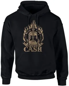 Johnny Cash Hoodie Ring Of Fire Black XL