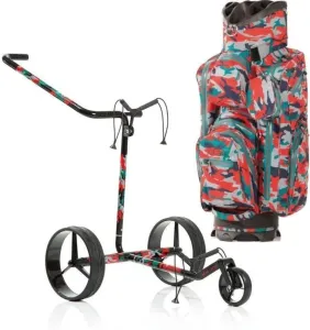 Jucad Carbon 3-Wheel Aquastop Bag SET Camouflage Chariot de golf manuel