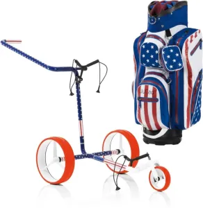 Jucad Carbon 3-Wheel Aquastop Bag SET USA Chariot de golf manuel