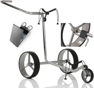 Jucad Carbon 3-Wheel Deluxe SET Silver/Black Chariot de golf manuel
