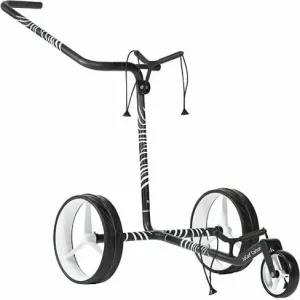 Jucad Carbon Zebra 3-Wheel White/Black Matt Chariot de golf manuel