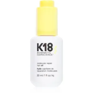 K18 Molecular Repair Hair Oil huile sèche nourrissante pour cheveux abîmés et fragiles 30 ml