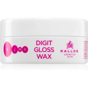 Kallos KJMN Digit Gloss Wax cire sculptante pour des cheveux brillants et doux 100 ml