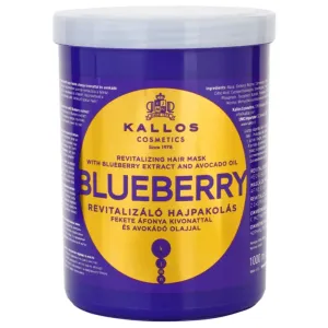 Kallos Blueberry masque revitalisant pour cheveux secs, abîmés et traités chimiquement 1000 ml