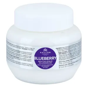 Kallos Blueberry masque revitalisant pour cheveux secs, abîmés et traités chimiquement 275 ml #108131