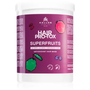 Kallos Hair Pro-Tox Superfruits masque régénérant pour cheveux fatigués sans éclat 1000 ml