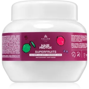 Kallos Hair Pro-Tox Superfruits masque régénérant pour cheveux fatigués sans éclat 275 ml