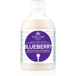 Kallos Blueberry shampoing rénovateur pour cheveux secs, abîmés et traités chimiquement 1000 ml