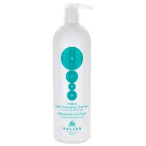 Kallos KJMN Deep Cleansing shampoing nettoyant en profondeur pour cheveux et cuir chevelu gras 1000 ml