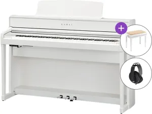 Kawai CA701 W SET Premium Satin White Piano numérique