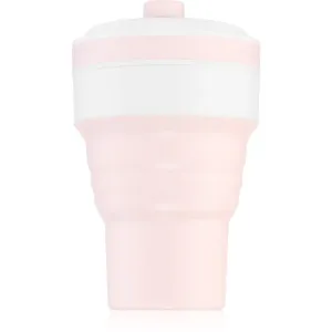 KidPro Collapsible Mug tasse avec paille Pink 350 ml