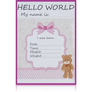 KidPro Milestone Cards Bear For a Baby Girl cartes-étapes