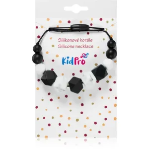 KidPro Silicone Necklace perles de dentition Black & White 1 pcs