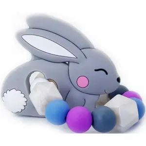 KidPro Teether Bunny Grey jouet de dentition 1 pcs