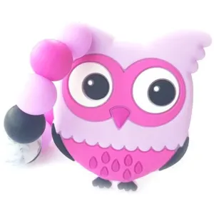 KidPro Teether Owl Pink jouet de dentition 1 pcs
