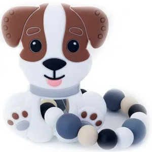 KidPro Teether Puppy Brown jouet de dentition 1 pcs