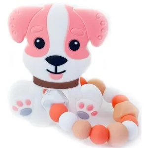 KidPro Teether Puppy Pink jouet de dentition 1 pcs