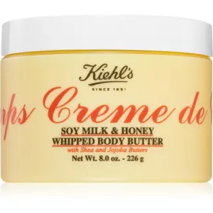 Kiehl's Creme de Corps Soy Milk & Honey Whipped Body Butter beurre corporel au beurre de karité 226 g