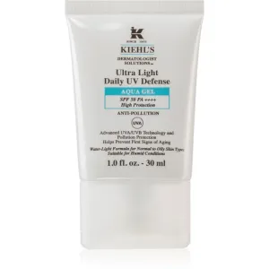 Kiehl's Dermatologist Solutions Ultra Light Daily UV Defense Aqua Gel SPF 50 PA++++ fluide protecteur ultra léger SPF 50 mixte 30 ml